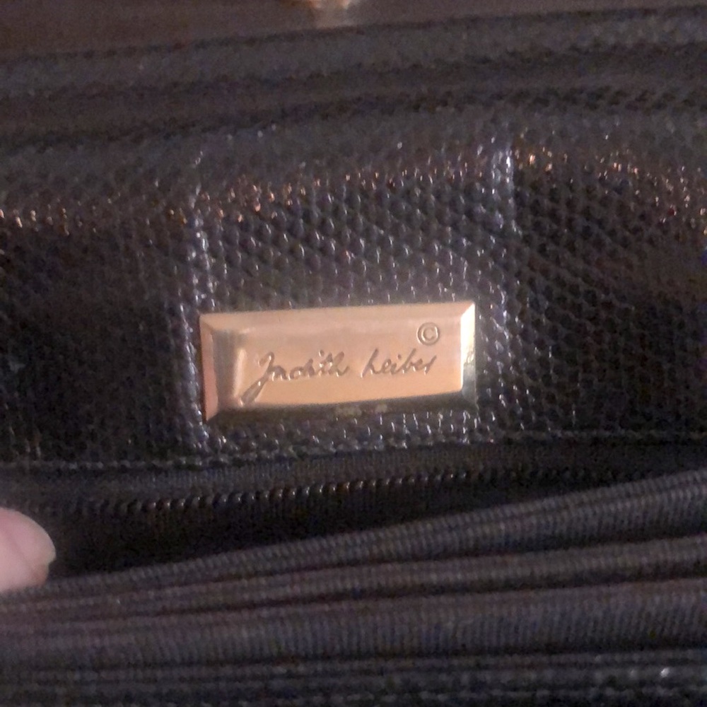 Judith Leiber Lizard Skin Evening Clutch Bag - Picture 8 of 16